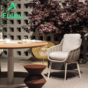 أرائك حديثة مصنوعة من خشب الساج مع حبل للفناء والمنتجعات والفناء والفناء والفناء والفنادق الخشبية - Product Image 4