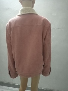 Giacca in Velluto a Coste da Donna KY, Giacca Varsity Corta con Colletto Aperto, Cappotto Funzionale con Bottoni per Donna - Product Image 6