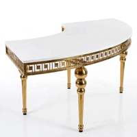 Table de mariage demi-lune en forme de S en MDF de Dubaï