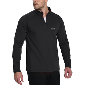 Quý Zip Golf Áo Thun Người Đàn Ông Hiệu Suất Wicking Mock Cổ Áo Mens Áo Dài Tay Áo 1/4 Zip Golf Áo Sơ Mi - Product Image 2