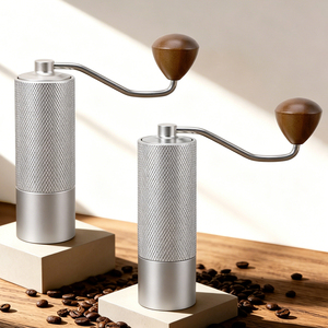 Molinillos de Café Manuales con Muelas de Acero Inoxidable y Aluminio, Diseño Personalizado, Mango Curvo, HF-KCG034 PRECIS - Product Image 2