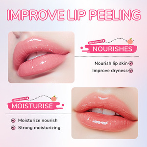 Masque pour les lèvres <span class=keywords><strong>ultra</strong></span> brillant à la pêche et au miel, hydratant et anti-gerçures, <span class=keywords><strong>baume</strong></span> à lèvres double couleur 25g, produits de soin de la peau en gros - Product Image 4