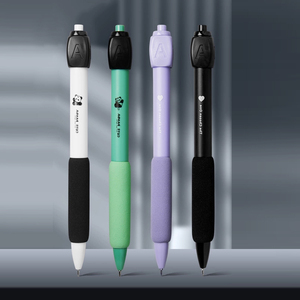 Bolígrafo de gel de descompresión caliente para preguntas de opción múltiple ABCD, respuesta negra, juego neutral, tinta verde dorada, examen de plástico, relajación - Product Image 1