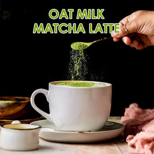 OAT latte MATCHA mezcla de leche en polvo Etiqueta Privada polvo de Matcha orgánico grado ceremonial - Product Image 4