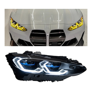 Faros delanteros G22 versión de doble color para <span class=keywords><strong>BMW</strong></span> 4 Series G23 G26 M4 G82 425 <span class=keywords><strong>430</strong></span> actualización faros delanteros láser luces delanteras Amarillo Blanco DRL - Product Image 1