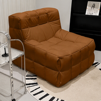 Canapé paresseux individuel, inclinable pour se reposer et dormir, petit canapé de loisirs pour salon, balcon, chambre à coucher