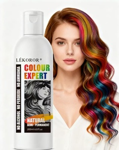 Coloration capillaire semi-permanente Lekoror, vert foncé, couleur de cheveux extravagante - Product Image 4