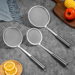 Stainless Steel Strainer Ultra Fine Mesh 100 Mesh Kitchen Hot Pot Oil Skimming Strainer For Cooking - Product Image 4