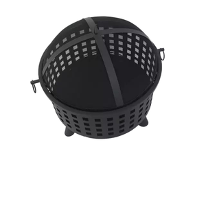 AHO Classic Outdoor <b>Cast</b> Iron Fire Pit Steel Fire Bowl Indoor BBQ Camping Winter Coal Burning <b>Powder</b> Coated Eco-Friendly - Product Image 1