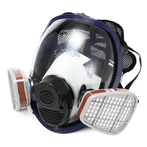 Actieve Koolstof Brandbestrijding Veiligheid Lucht Zuiverende Gasmasker Masker