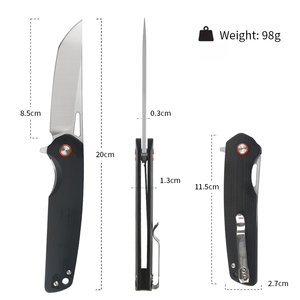 New micarta xử lý săn bắn dao <span class=keywords><strong>G10</strong></span> xử lý D2 Lưỡi Dao Bỏ Túi ngoài trời cắm trại gấp dao săn thiết bị - Product Image 4