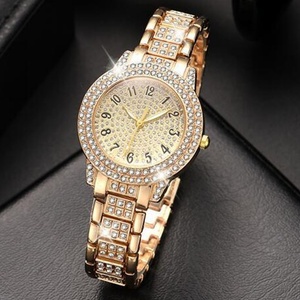 Reloj de Cuarzo de Lujo con Diamantes para Mujer, Set de Joyería con Pulsera, Collar y Pendientes, Moneda de Edición Limitada de 20 mm, Unisex - Product Image 1