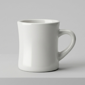 Hard Porcelain White Color <b>Cup</b> Durability And Beauty <b>Reusable</b> Coffee Latte Mug Wholesale - Product Image 1