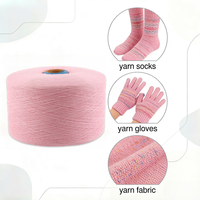 Factory Direct Ne 7s-21s Light pink Polyester/Cotton Yarn Spun Dyed Yarn High Tenacity Hand Knitting Weaving Anti-Pilling