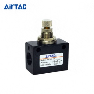 Válvula de aguja Airtac ASC300-10 ASC200-08, válvula de control de gas 0.05-0.95Mpa, tamaño de puerto de 1/4 pulgada - Product Image 5