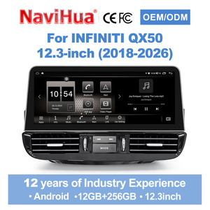 New Car Stereo with DSP Car Multimedia Player Android Auto <b>Wireless</b> CarPlay GPS Navigation Video For Infiniti QX50 2018 2016 - Product Image 1