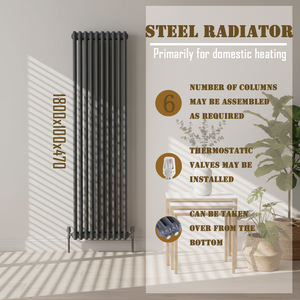 <span class=keywords><strong>Radiateur</strong></span> mural moderne minimaliste à trois colonnes en acier à faible teneur en carbone pour salons 1800mmX470mm - Product Image 4