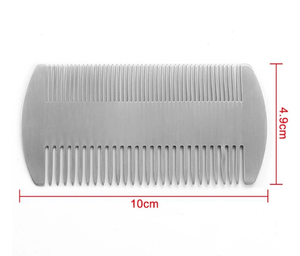 <span class=keywords><strong>Pettine</strong></span> per baffi per barba in acciaio inossidabile Edc a doppia azione in acciaio inossidabile a doppia azione per Ma - Product Image 2