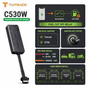 เครื่องติดตาม GPS รุ่น Traccar GT06 แบบติดตั้งแบบมีสาย รองรับการเชื่อมต่อผ่านระบบ ACC ควบคุมการตัดน้ำมันเชื้อเพลิง ใช้ได้กับรถยนต์ รถบรรทุก รถจักรยานยนต์ - Product Image 1
