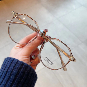 Qianai TR90 Gafas redondas con montura completa, protección UV contra luz azul, gafas para mujer N4-7115 - Product Image 5