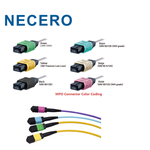 Cordon de raccordement à fibre optique Elite femelle mâle MPO-MPO SM APC 8 12 cœurs/16 cœurs/24 cœurs/cavalier B ou polarité a - Product Image 3