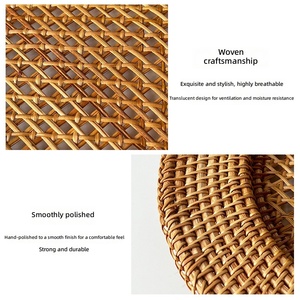 Piatto Solido in Bambù Intrecciato a Mano, Biodegradabile, Isolante Termico, Stile Europeo, per Hotel e Ristoranti, Vendita all'Ingrosso dal Vietnam - Product Image 4