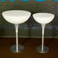 Table LED Rechargeable Haute (106 cm) pour Scène et Événements – Économe en Énergie et Étanche