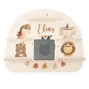 Prix usine figurines personnalisées motif nuage garçons filles chambre d'enfants compatible magnétique fixe requis en bois <span class=keywords><strong>Toniebox</strong></span> étagère - Product Image 1