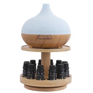 中国ベストセラー竹木製アロマセラピー治療用回転ラックナチュラルピュア香りアロマディフューザーセットエッセンシャルオイル - Product Image 4