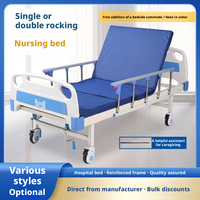 Multifunktionales Manuelles Krankenpflegebett mit Toilettenöffnung für Krankenhaus- und Heimgebrauch