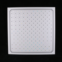 Ubin Plafon PVC Persegi Modern Tahan Air dan Api 60*60Cm, Panel Plafon Gantung untuk Interior