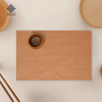 Vente directe d'usine, sets de table de luxe en PP Lockrand, doux et imperméables, forme personnalisée