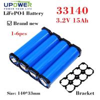 Batteries au lithium cylindriques ULi High 5C C40 20AH 3.2V 15Ah 33140, cellules de batterie LiFePo4 3.2V pour DIY 12V 24V E-Bike E-scooter