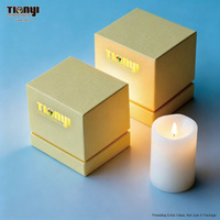 Boîte cadeau personnalisée pour parfum solide avec logo estampé à chaud et insert en EVA, boîte rigide pour l'emballage de parfum