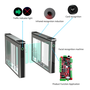 Bền cho người đi bộ swing cổng mặt ID + Thẻ <span class=keywords><strong>Swipe</strong></span> + Chống Pinch cho khu vực an ninh cao - Product Image 3