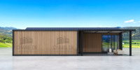 Villas mobiles résidentielles construites avec un cadre en panneaux sandwich en acier léger, design moderne, conteneur détachable, garantie 1 an