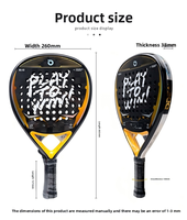 Raquette de padel BTYP WQP-03, panneau en tissu carbone 18K, 79g, amateur, junior, collège, résistante aux chocs, technologie à faible vibration