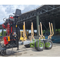 Force de levage agricole pleine longueur 2 tonnes Flèche télécommandée Valve rotative à 360 ° Grue à bois de type Z avec homologation CE