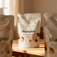Emballage cosmétique personnalisé imprimé, sachet à bec verseur étanche, essence, lotion, soin de la peau, sachet en plastique à presser