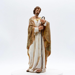 Juego de figuritas de Belén religioso, decoración del hogar, figuritas de Navidad artificiales, 7 Uds., resina, Cruz ecológica, Europa, Xiamen - Product Image 3