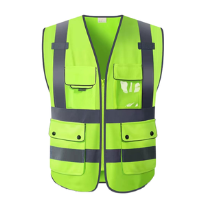 Chaleco <span class=keywords><strong>de</strong></span> <span class=keywords><strong>Seguridad</strong></span> Amarillo <span class=keywords><strong>de</strong></span> Alta Visibilidad para Hombre, Ropa <span class=keywords><strong>de</strong></span> <span class=keywords><strong>Trabajo</strong></span> Personalizada con Múltiples Bolsillos, Cinta Reflectante, Cremallera Frontal y Logotipo <span class=keywords><strong>de</strong></span> <span class=keywords><strong>Seguridad</strong></span> - Product Image 1