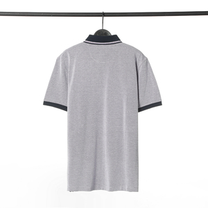 T-shirt <span class=keywords><strong>Polo</strong></span> da uomo <span class=keywords><strong>con</strong></span> Logo personalizzato <span class=keywords><strong>con</strong></span> tasche in cotone traspirante a manica corta di nuovo Design estivo lavorato a maglia 100% - Product Image 2