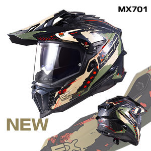 Cascos de Motocross Integrales LS2 MX701 de Fibra de Carbono <span class=keywords><strong>6K</strong></span> Antivaho con Doble Lente Pinlock y Forro de Espuma para Todas las Estaciones en Caja - Product Image 3