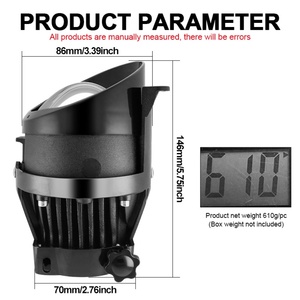 Lente de Proyección Universal para Faros Antiniebla de Automóvil, Nuevo Tipo LF11, 12v70W, 6500K, 25000LM, Alta Luminosidad, Lente Bi-Proyector - Product Image 6