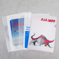 Carpeta de presentación de documentos de negocios de oficina de empresa A5 A4 impresa personalizada para carpeta de archivos PP en forma de L