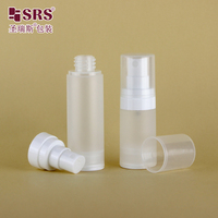 Flacons cosmétiques et de soins de la peau vides en PP givré avec pompe à vide sans air de 15 ml/30 ml/50 ml