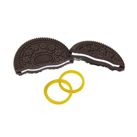 Gomme à effacer en PVC en forme 3D personnalisée, accessoire magique pour la restauration de biscuits