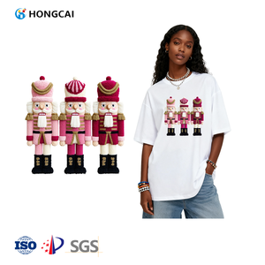 Hongcai 3 poupées <span class=keywords><strong>casse</strong></span>-<span class=keywords><strong>noisette</strong></span> en peluche transfert de chaleur bricolage motif décalcomanies vêtements fer à repasser Logo vêtement transfert <span class=keywords><strong>Film</strong></span> vinyle/PET - Product Image 1