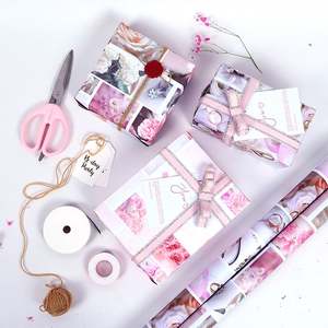 Venta al por mayor nuevo 50*70 cm papel de regalo embalaje papel de regalo de boda - Product Image 5