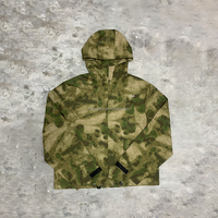 Veste de chasse à capuche en ripstop camouflage personnalisée Squirorkop pour hommes, veste d'extérieur légère coupe-vent à fermeture éclair avec doublure